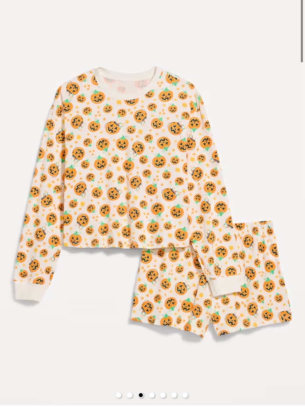 Halloween Pajama T-Shirt and Shorts Set for Women